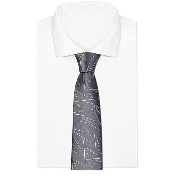 

bow ties 8cm wide grey for men business wedding office dress necktie male brand designer tie with gift box, Black;gray