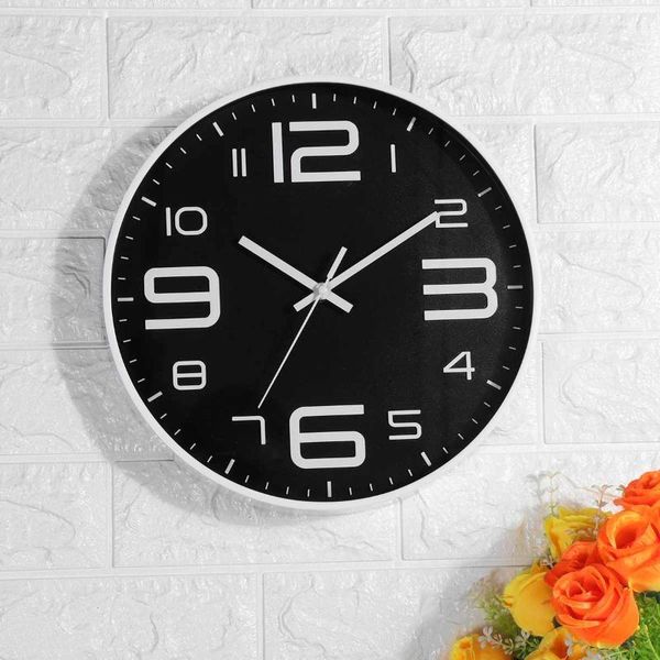 

wall clocks wall-clock round home-decor large clock 3d style modern nordic for living room quartz silent battery home