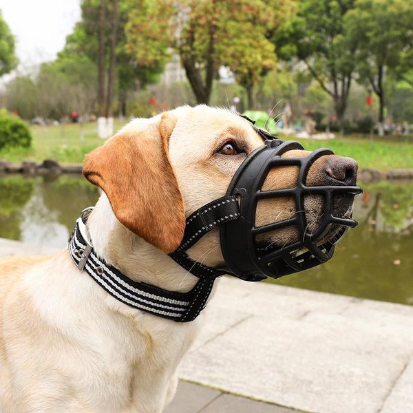

soft rubber mouth cover anti biting and barking muzzles dog apparel