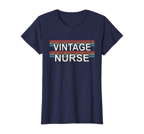

Womens Vintage Nurse Funny Women Love Old Style Retro Gift T-Shirt, Mainly pictures
