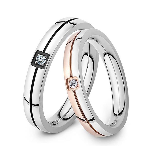 

wedding rings dafu stainless steel couple ring 446, Slivery;golden