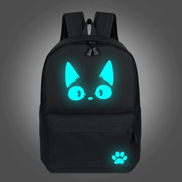 

backpack 2021 school backpacks for teenage boy girls luminous cartoon bag schoolbag teenagers student cute cat to