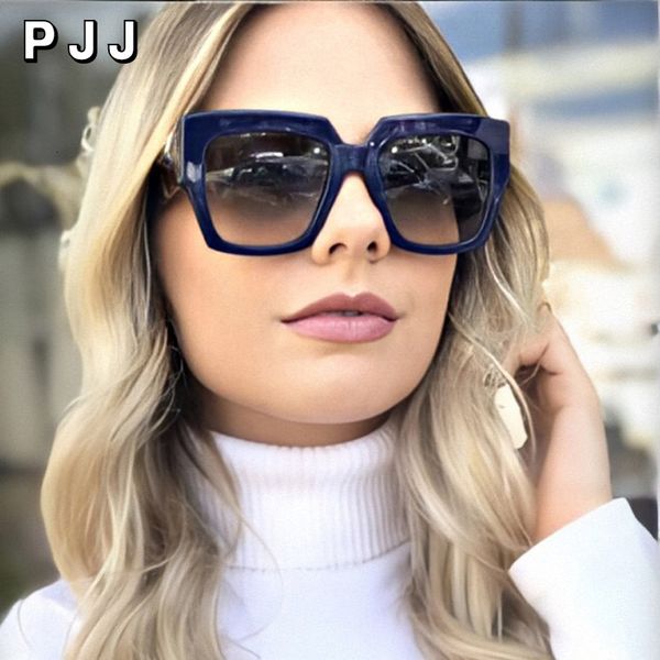 

designer sunglasses 2021 square oversized sunglasses ladies luxury brand new designer gradient big frame retro glasses, White;black