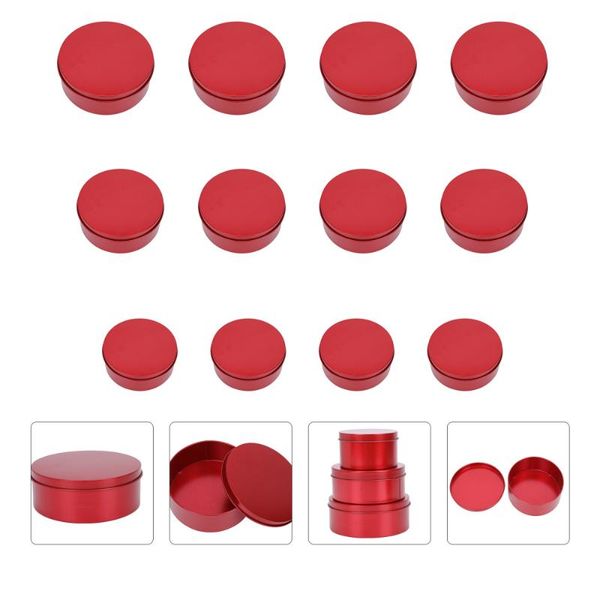 

gift wrap 12pcs round iron candy containers metal holders delicate storage