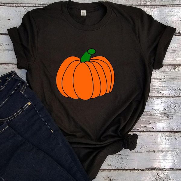 

women's t-shirt pumpkin vintage t shirt for women cartoon halloween clothing plus fashion aesthetic graphic tees girls, White
