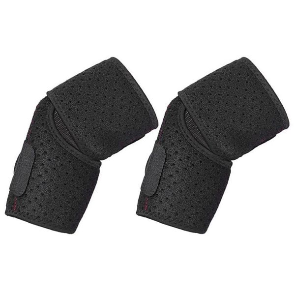 

elbow & knee pads 1 pair of brace support sleeve pad arthritis arm, Black;gray