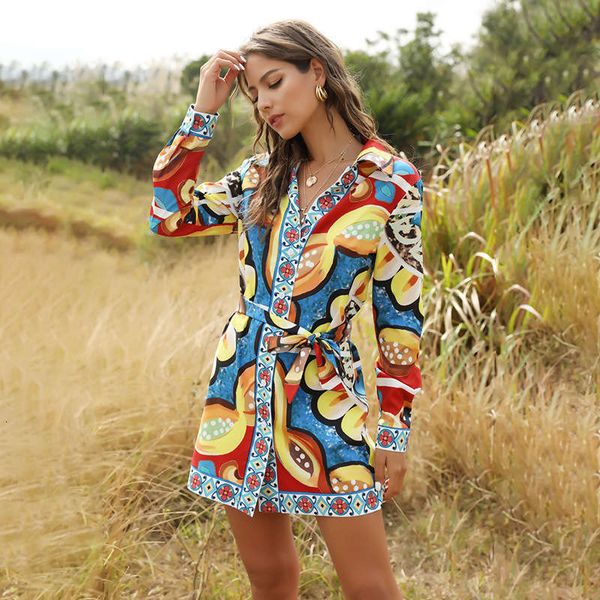 

shirt casual dresses women's skirt with red screen printing and national style, Black;gray