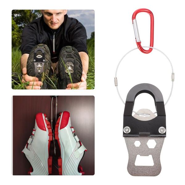 

cycling footwear 1pc durable wall hanging hook for mountain shoes road bike, Black