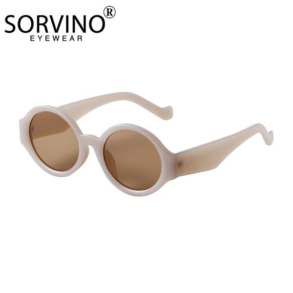 

sunglasses 2021fashion round luxury vintage mirror uv400 brand designer women/men classic big frame sunglass gafas, White;black