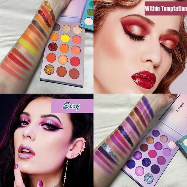 

beauty glazed 60 colors four-layer eyeshadow palette may rotation make up highlight long lasting easily to apply tslm1 eye shadow