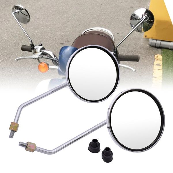 

motorcycle back view mirror 4.3 inch chrome round rearview mirrors for gas ec2t fse fsr gasgas ec 250 ec300 tc125 te125