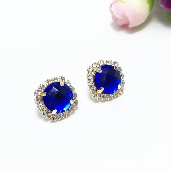 

flower fashion crystal earrings tq3s, Golden