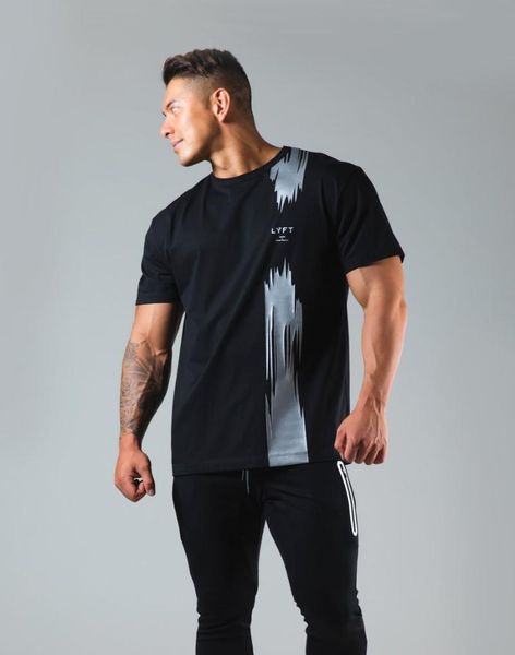 

men's t-shirts 2021 man summer style sports leisure cotton breathe y loose t shirts mens gyms fitness t-shirt printing short sleeve, White;black