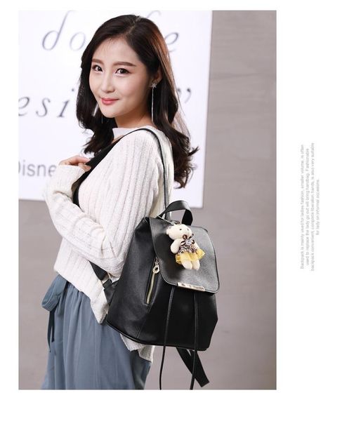 

backpack 2021 women's mini cute fashion ladies zipper double anti-theft bag