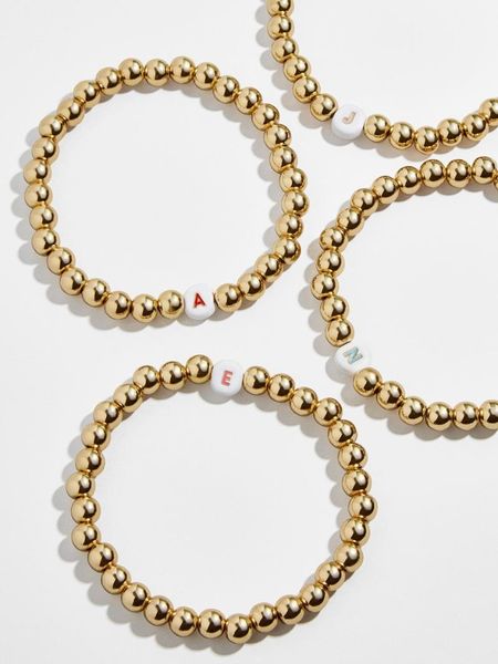 

exquisite beaded golden round bead bracelet geometric couple wild charm bracelets, Golden;silver