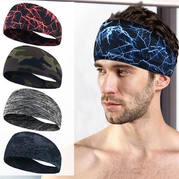 

cycling yoga sports sweat headbands mens sweatband absorbent for men and women hair bands head sweatbands safety, Yellow;black