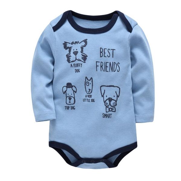 

baby clothes romper playsuit born cartoon full sleeve bodysuits neonate jumpsuit little girls boys overalls outfits pour bÃ©bÃ© rompers, Blue