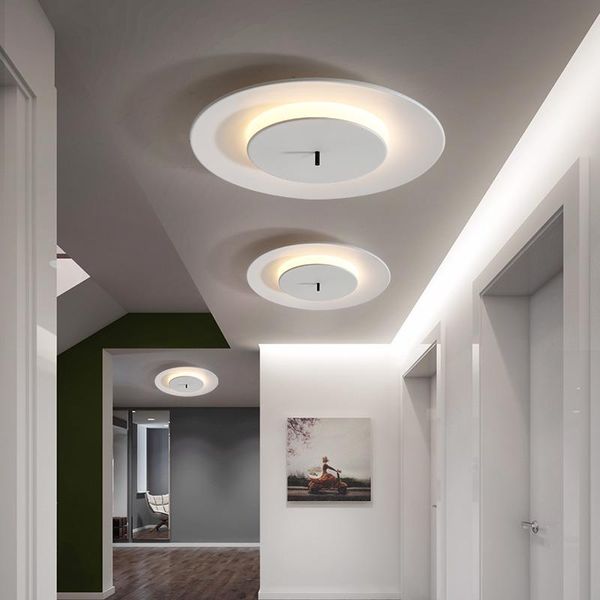 

ceiling lights modern circular colorful bedroom led living room el lamp nordic hanglamp aisle balcony luminaire