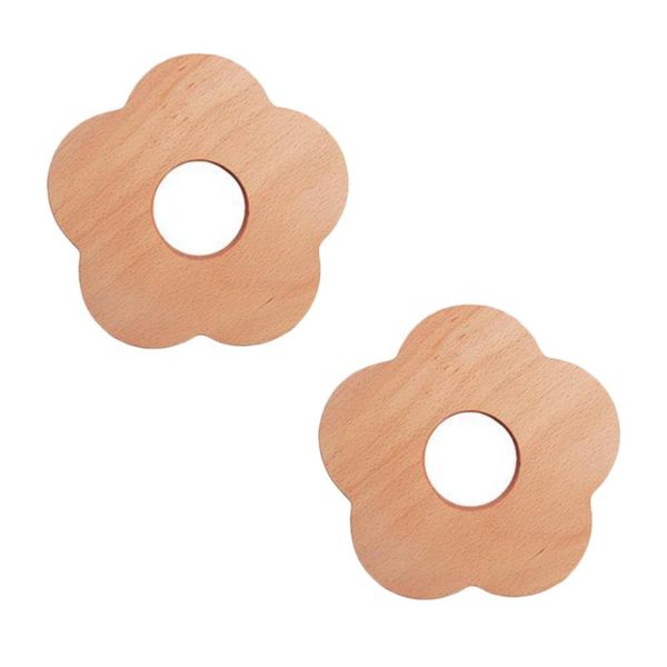 

mats & pads 2pcs creative natural cup decorative coffee home wooden coasters