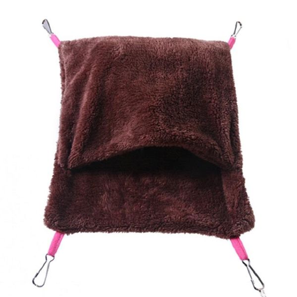 

soft fleece bird parrot hammock nest house parakeet hanging cave bed warm hamster sleeping bag swing cage toy s/l supplies small animal
