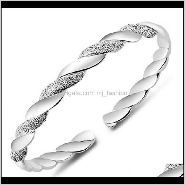 

bracelets jewelrysterling sier open bangle bracelet chinese style adjustable bangles fashion jewelry 1939 drop delivery 2021 75oji, Black