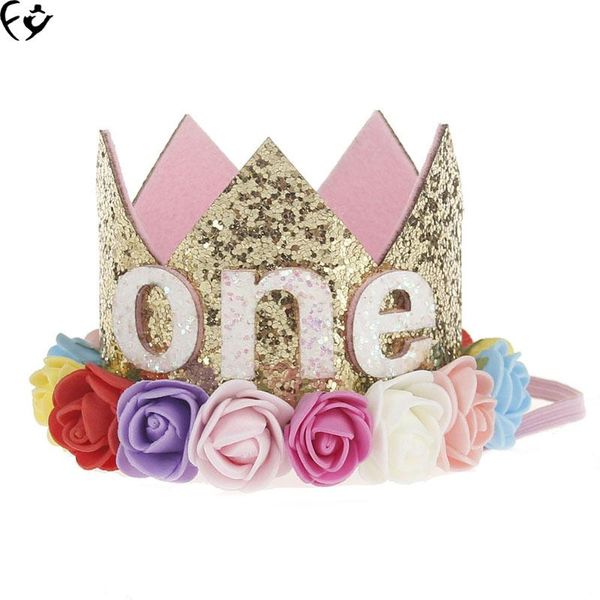 

hair clips & barrettes fangy000119 europe and the united states children's crown with tire baby's birthday party, Golden;silver
