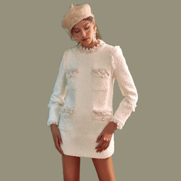 

casual dresses round collar bottom dressed as doll's pocket long pearl dress in long sleeves it's feminine to give hat 5drw, Black;gray