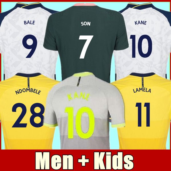 

men + kids 20 21 kane son bergwijn ndombele soccer jerseys 2021 tottenham dele jersey football shirt lo celso morgan bale lamela 4th, Black;yellow