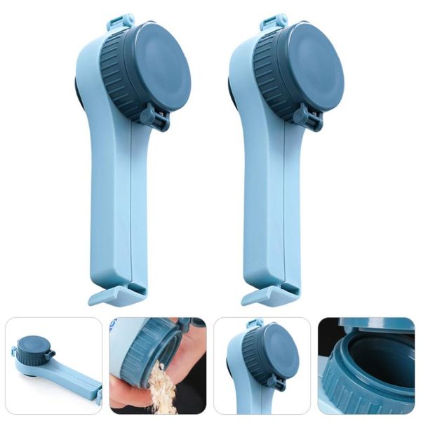 

bag clips 2pcs snack sealing food storage clamps with pour spout