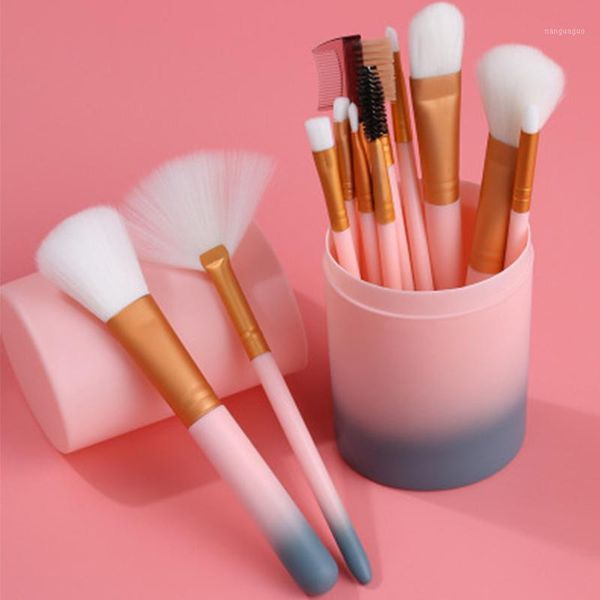 

12pcs makeup brushes sets eye cosmetic powder foundation shadow cosmetics professional eyebrows soft hair make up brush1