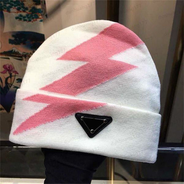 

brand fashion wool fine thread knitted fashion hat designer triangle label autumn and winter outdoor warm wool fashion hats, Blue;gray