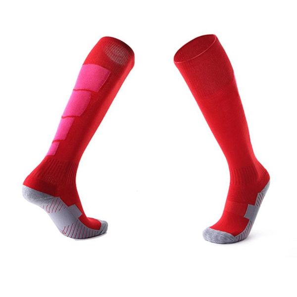 

pair anti-slip soccer sports socks men sock football knee above long stockings high for baseball basket, Black
