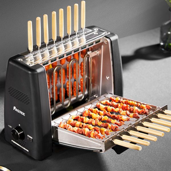 Автоматическая машина для барбекю Kebab Grill Machine бездымный BBQ Rotation Rotisserie Machine шашлык машины без палочки гриль