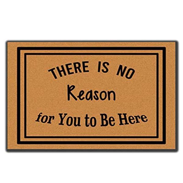 

carpets there is no reason for you to be here entrance non-slip indoor flannel door mats front