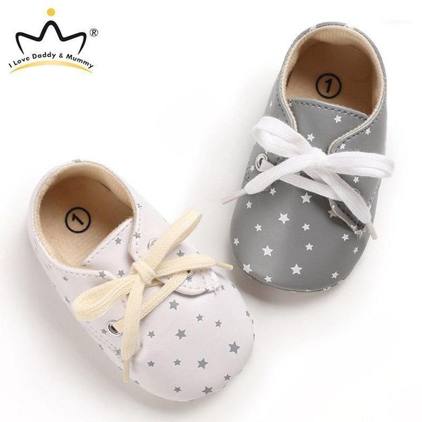 

baby shoes sneakers cute star print pu leather non-slip cotton soled born toddler boy girl first walkers1