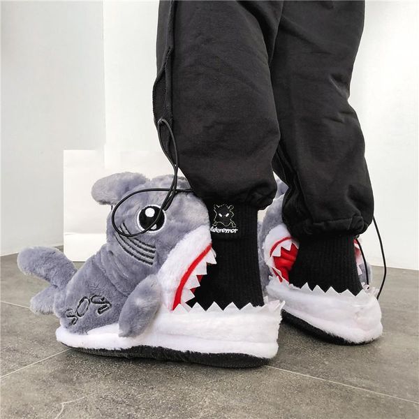 

cotton slippers women warm bread men cute indoor shoes fashion non-slip comfortable, Black