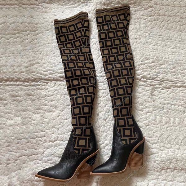 

2021 winter selling fashion luxury designer boots boots flip leather warm 35-41 belt box, Black