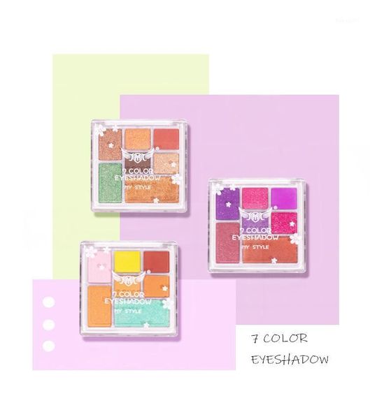 

eyeshadow palette makeup cruelty long lasting 7 colors - pink red non-smudge matte texture easy to wear tslm11
