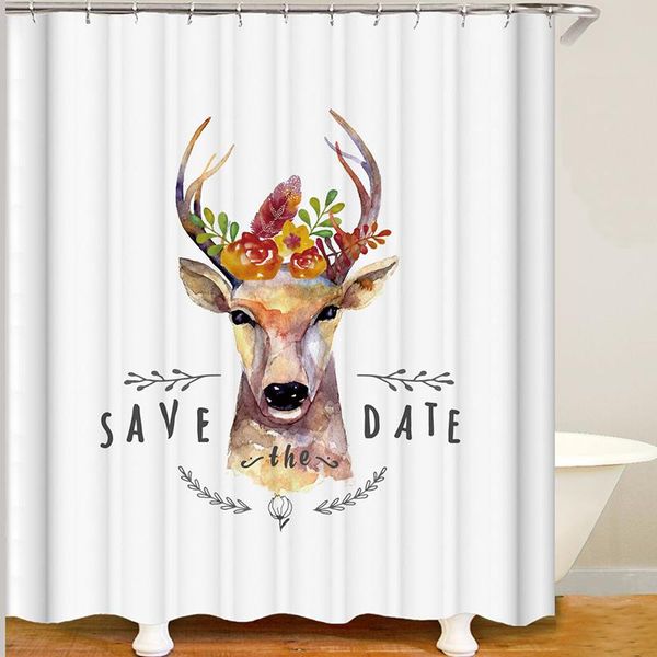 

animal shower curtain bathroom for toilet drop polyester white bath curtains