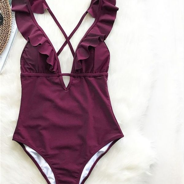 

swimwear lady v-ne one piece bikini, White;black