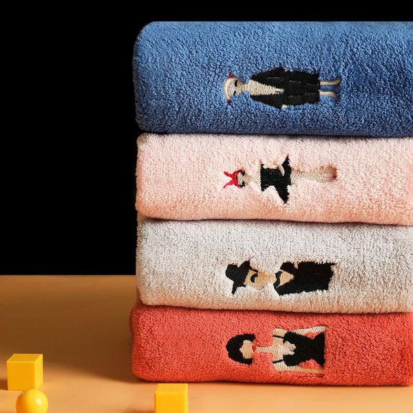 

towel 76x35cm absorbent face towels household children's soft square couple bathing hand