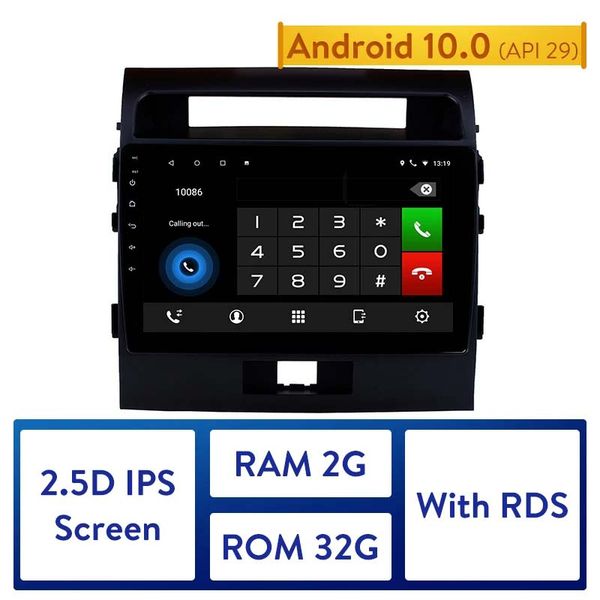 

2din android 10.0 car dvd bluetooth wifi multimedia player gps navigation for 2007-2017 toyota cruiser fj
