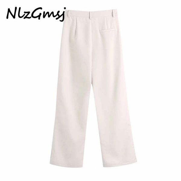 

nlzgmsj pant spring autumn casual straight solid work wear suit trousers 04 210628, Black;white