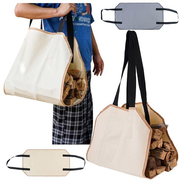 

storage bags portable firewood bag transport canvas