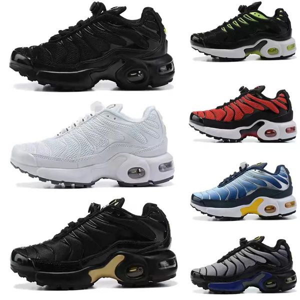 

kids running shoes og plus tn tm ultra university designer casual shoe blue true yellow black children boy girls sports sneakers triple infa