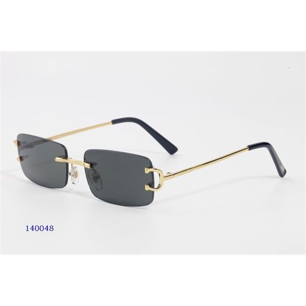 

designer fashion luxury cart/er sunglasses 2021 for carter men and women with rimless gold lenses, metal frames optical l7qd, White;black
