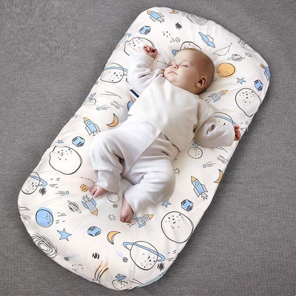 Born Bird Baby Lounger Портативный гнездо для девочек Мальчики Хлопок Детская кроватка Малыш Питомник Круг для Спящего Детка