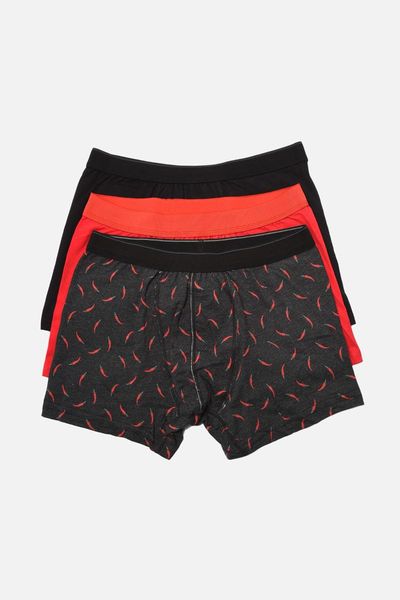 

underpants trendyol male 3'lÃ¼ package boxer tmnaw22bx0084, Black;white