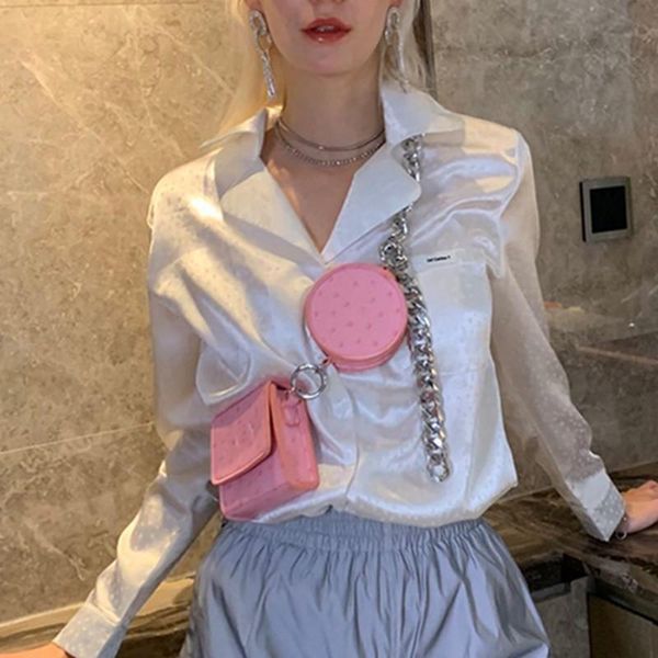 

bags women's two-in-one multifunctional mini chest bag chain small crossbody waist