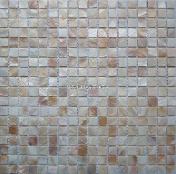 

wallpapers natural color mother of pearl mosaic tile for home decoration backsplash and bathroom wall 1 square meter/lot 15x15mm chips